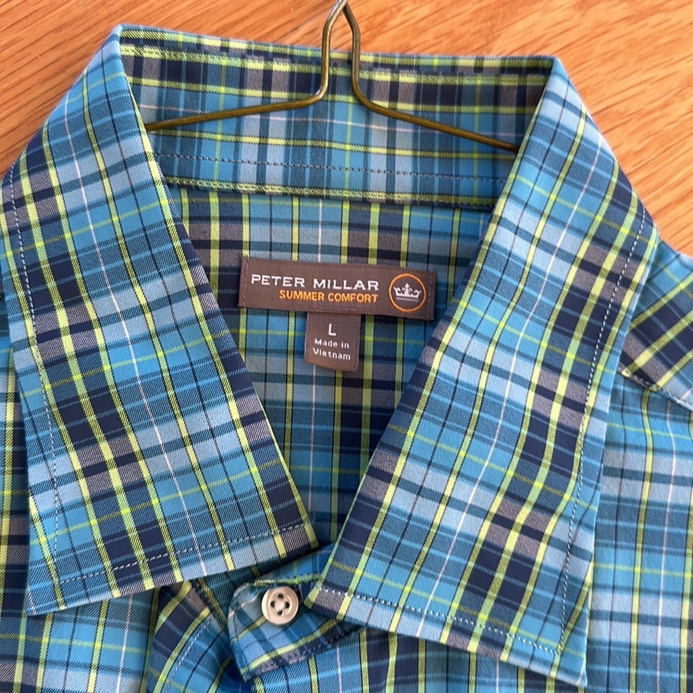 Peter Millar Mens button down. Perfect condition - image 2
